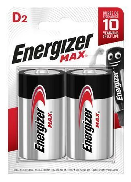 Hauptbild des Produkts Baterie, D (velký monočlánek), 2 ks, ENERGIZER "Max"