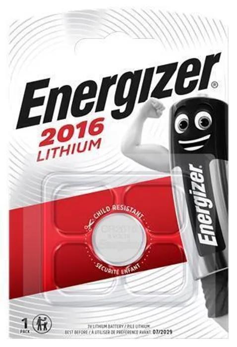 Hauptbild des Produkts Baterie knoflíková, CR2016, 1 ks v balení, ENERGIZER