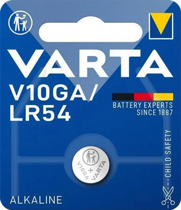 Hauptbild des Produkts Baterie knoflíková, V10GA, 1 ks v balení, VARTA