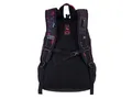 Rucksack „2 in 1“, schwarz-rosa, 2 in 1, Notebookfach und Audioanschluss, PULSE