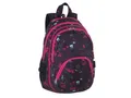 Rucksack „2 in 1“, schwarz-rosa, 2 in 1, Notebookfach und Audioanschluss, PULSE