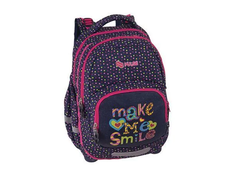 Hauptbild des Produkts Batoh "2 in 1 Kids Smile", růžovo-vínová, anatomický, 2v1, PULSE