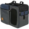 Rucksack und Tragetasche TARA 2in1, 25 x 38 x 50 cm, grau/blau (max. 7kg)