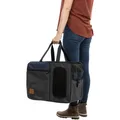 Rucksack und Tragetasche TARA 2in1, 25 x 38 x 50 cm, grau/blau (max. 7kg)