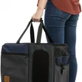 Weiteres Produktbild Rucksack und Tragetasche TARA 2in1, 25 x 38 x 50 cm, grau/blau (max. 7kg)
