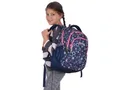 Rucksack "Teens Jeans Flower", blau-rosa, PULSE