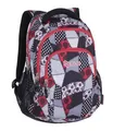 Rucksack "Teens Red Patch", rot-grau, PULSE