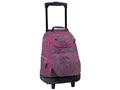 Rucksack "Wheels Butterfly", rosa-grau, mit Rollen, PULSE