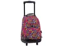Rucksack "Wheels Letters", lila, mit Rollen, PULSE