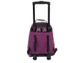 Rucksack "Wheels Letters", lila, mit Rollen, PULSE