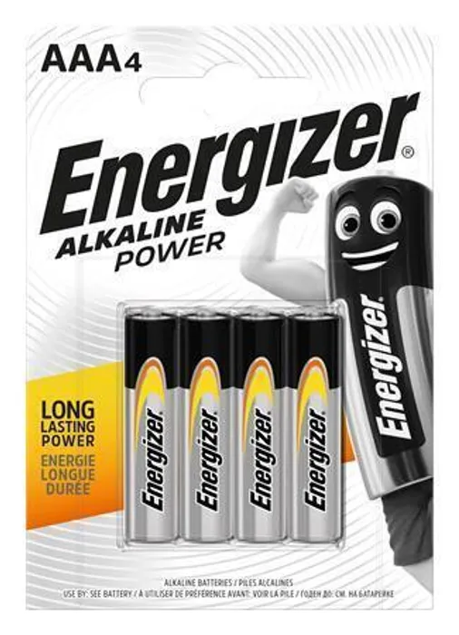 Hauptbild des Produkts Batterie, AAA (mikrotužková), 4 ks, ENERGIZER "Alkaline Power"