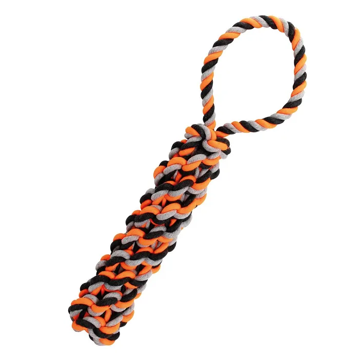 Hauptbild des Produkts Bavlněný pešek HipHop 40 cm / 215 g šedá, tm.šedá, oranžová