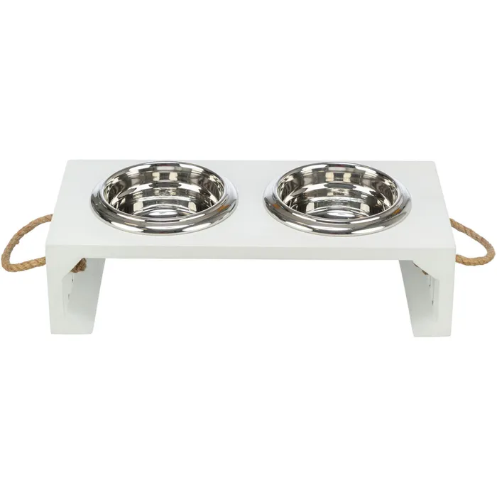 Hauptbild des Produkts BE NORDIC bar s miskami, 2 × 0,4 l/o 14 cm/38 × 18 × 10 cm, MDF/nerez, bílá