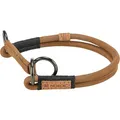 Weiteres Produktbild BE NORDIC rundes halbversenkbares Lederhalsband, braun S: 35 cm / O 5 mm