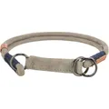 Weiteres Produktbild BE NORDIC rundes, halb einziehbares Lederhalsband, grau S: 35 cm/ 5 mm