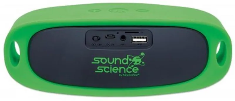 Hauptbild des Produkts Bezdrátový reproduktor "Sound Science Orbit", přenosný, Bluetooth, zelená, MANHATTAN