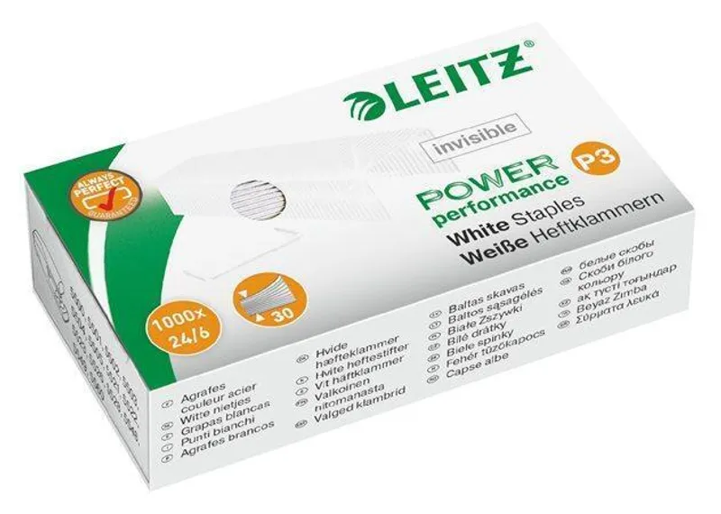 Hauptbild des Produkts Bílé drátky Leitz Power Performance P3, Bílá - 24/6