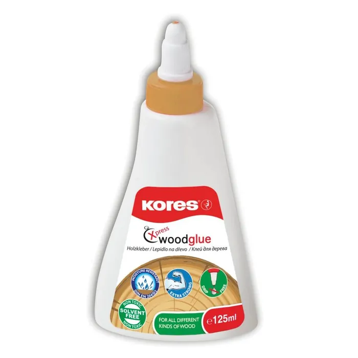 Hauptbild des Produkts Bílé lepidlo na dřevo Kores Wood Glue 125 ml, rychlouzávěr