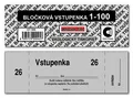 Bločková vstupenka 1-100 ET300