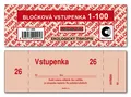 Bločková vstupenka 1-100 ET300