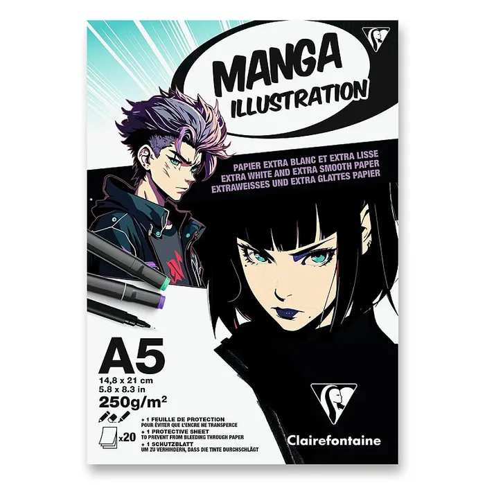 Hauptbild des Produkts Blok Clairefontaine Manga Illustration A5