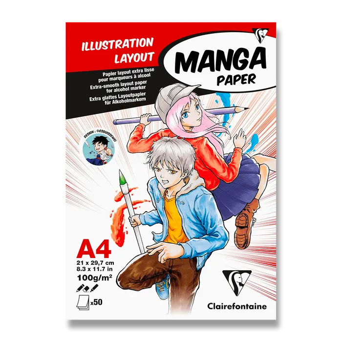 Hauptbild des Produkts Blok Clairefontaine Manga Illustrations A4, 50 listů, 100 g