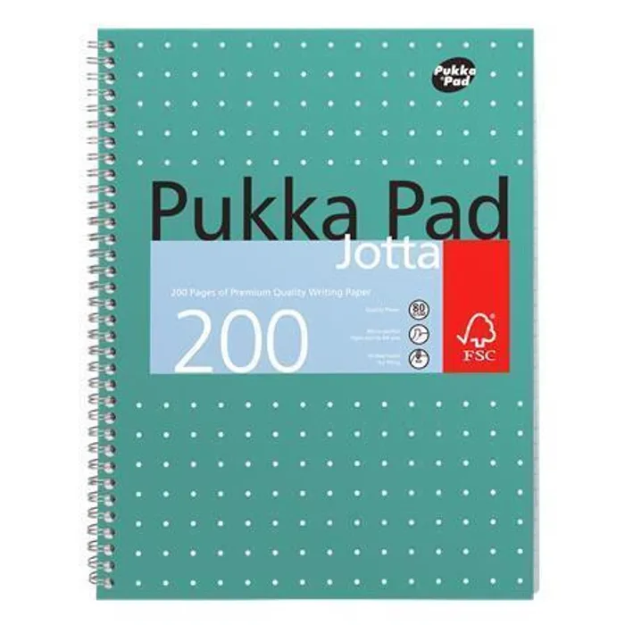 Hauptbild des Produkts Blok "Metallic Jotta", A4+, čtverečkovaný, 100 listů, spirálová vazba, PUKKA PAD