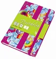 Schreibblock "Psicodelia", verschiedene Farben, liniert, Hartdeckel, A6, 96 Blatt, UNIPAPEL