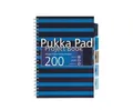 Blok mit Unterlegern "Navy Project Book", A4, blau, liniert, 100 Blatt, Spiralbindung