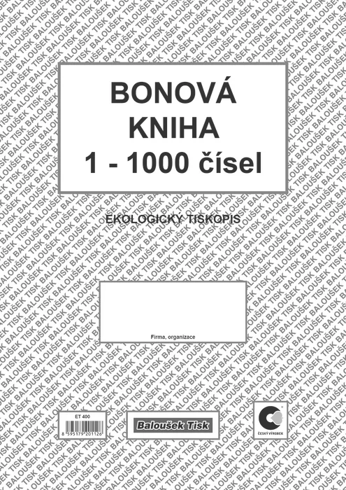 Hauptbild des Produkts Bonová kniha A4 ET400