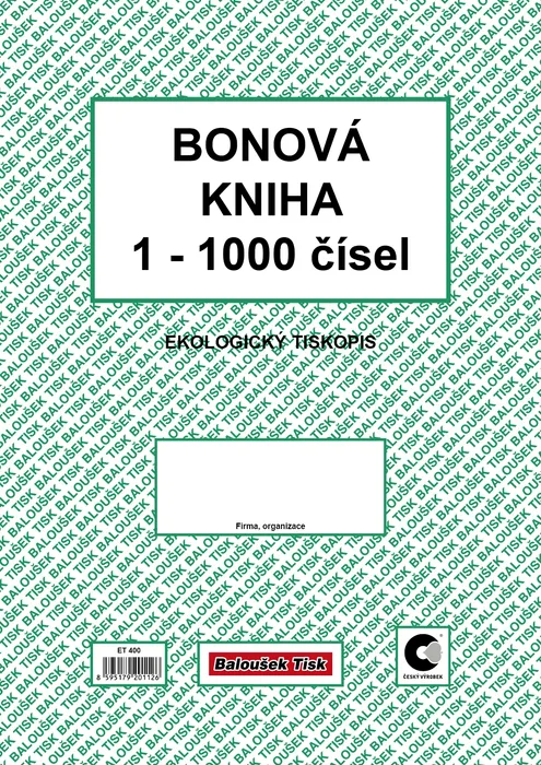Hauptbild des Produkts Bonová kniha A4 ET400