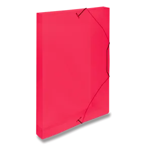 Transparente rote Dokumentenbox