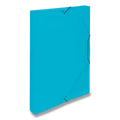 Transparente blaue Dokumentenbox