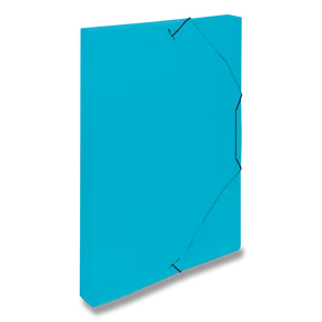 Transparente blaue Dokumentenbox