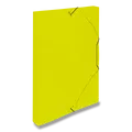 Transparente gelbe Dokumentenbox