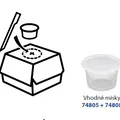 Weiteres Produktbild Burgerbox (PAP FSC Mix) fettdicht kraft 135 x 135 x 100 mm [50 St.]