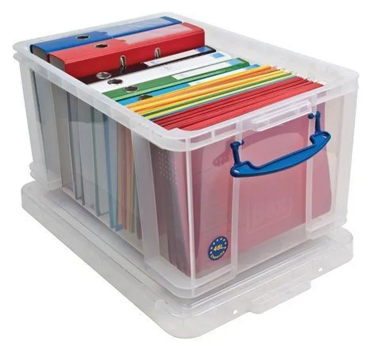 Hauptbild des Produkts Box, plastový, s víkem, 48 l, průhledný, REALLY USEFUL