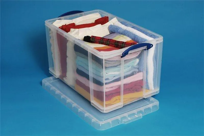 Hauptbild des Produkts Box, plastový, s víkem, 84 l, průhledný, REALLY USEFUL