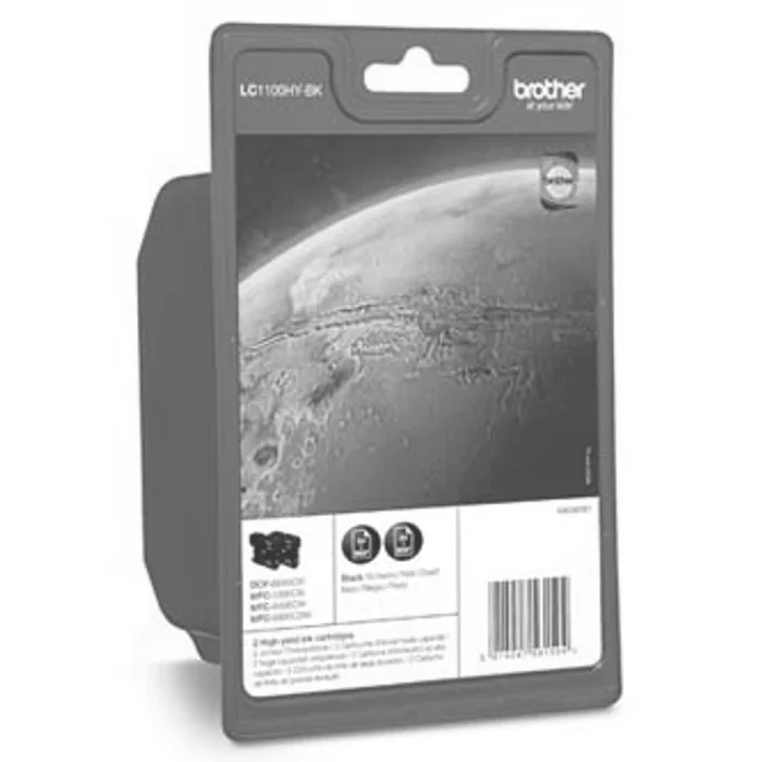 Hauptbild des Produkts Brother originální ink LC-1100HYBKBP2, black, high capacity, 2ks, Brother DCP-6690CW, MFC