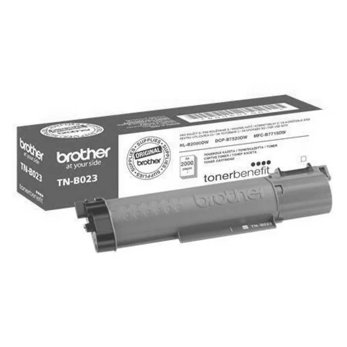 Hauptbild des Produkts Brother originální toner TNB023, black, 2000str., Brother DCP-B7520DW, HL-B2080DW, MFC-B7