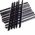 Weiteres Produktbild BUBBLE TEA Plastikstrohhalme 12x210mm schwarz [250 Stück] (wiederverwendbar)