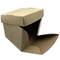 Burgerbox (PAP FSC Mix) faltbar fettdicht kraft 120 x 120 x 100 mm [100 St.]