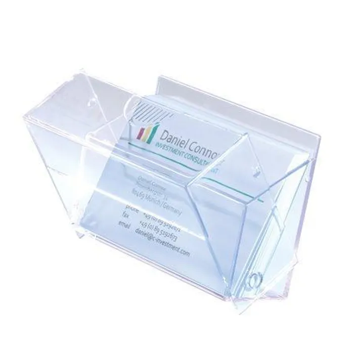 Hauptbild des Produkts Business card box, plastic, SIGEL, clear