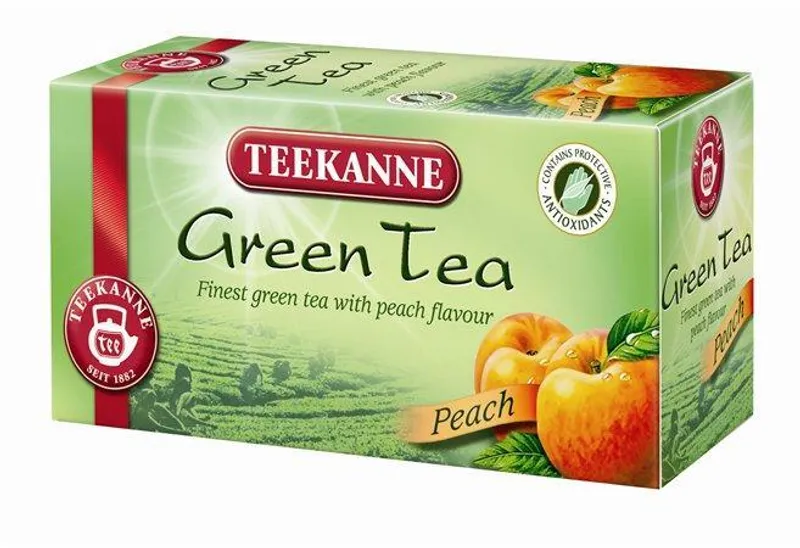 Hauptbild des Produkts Čaj zelený, 20x1,75 g, TEEKANNE, broskev