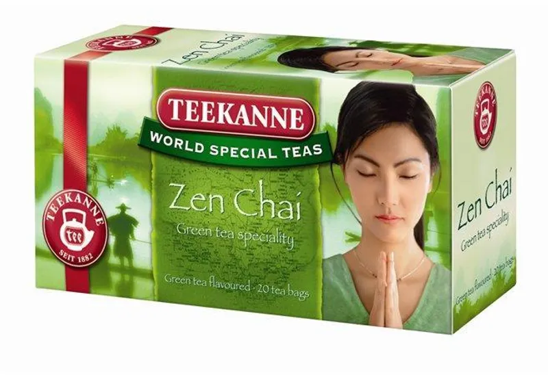 Hauptbild des Produkts Čaj, zelený, 20x1,75 g, TEEKANNE "Zen chai"