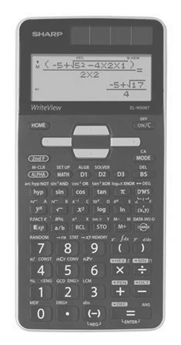 Hauptbild des Produkts Calculator, scientific, 640 functions, SHARP "EL-W506TGY"