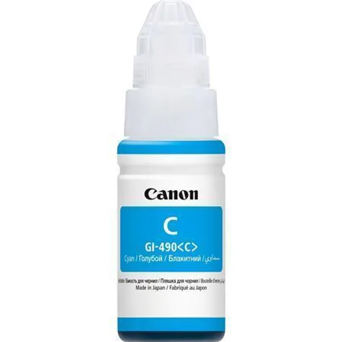 Hauptbild des Produkts Canon originální ink GI-490 C, cyan, 7000str., 70ml, 0664C001, Canon PIXMA G1400, G2400,