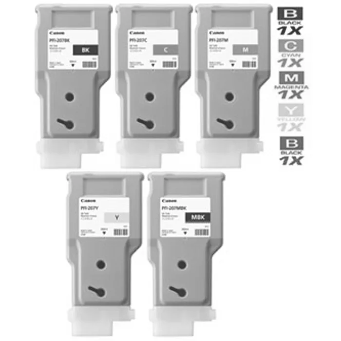 Hauptbild des Produkts Canon originální ink PFI-207MBK, matte black, 300ml, 8788B001, Canon iPF-680, 685, 780, 7