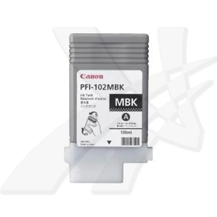 Hauptbild des Produkts Canon originální ink PFI102MBK, matte black, 130ml, 0894B001, Canon iPF-500, 600, 700, 76