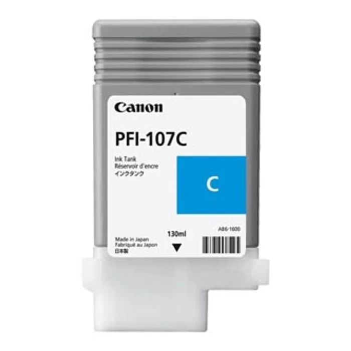 Hauptbild des Produkts Canon originální ink PFI107C, cyan, 130ml, 6706B001, Canon iPF-680, 685, 780, 785